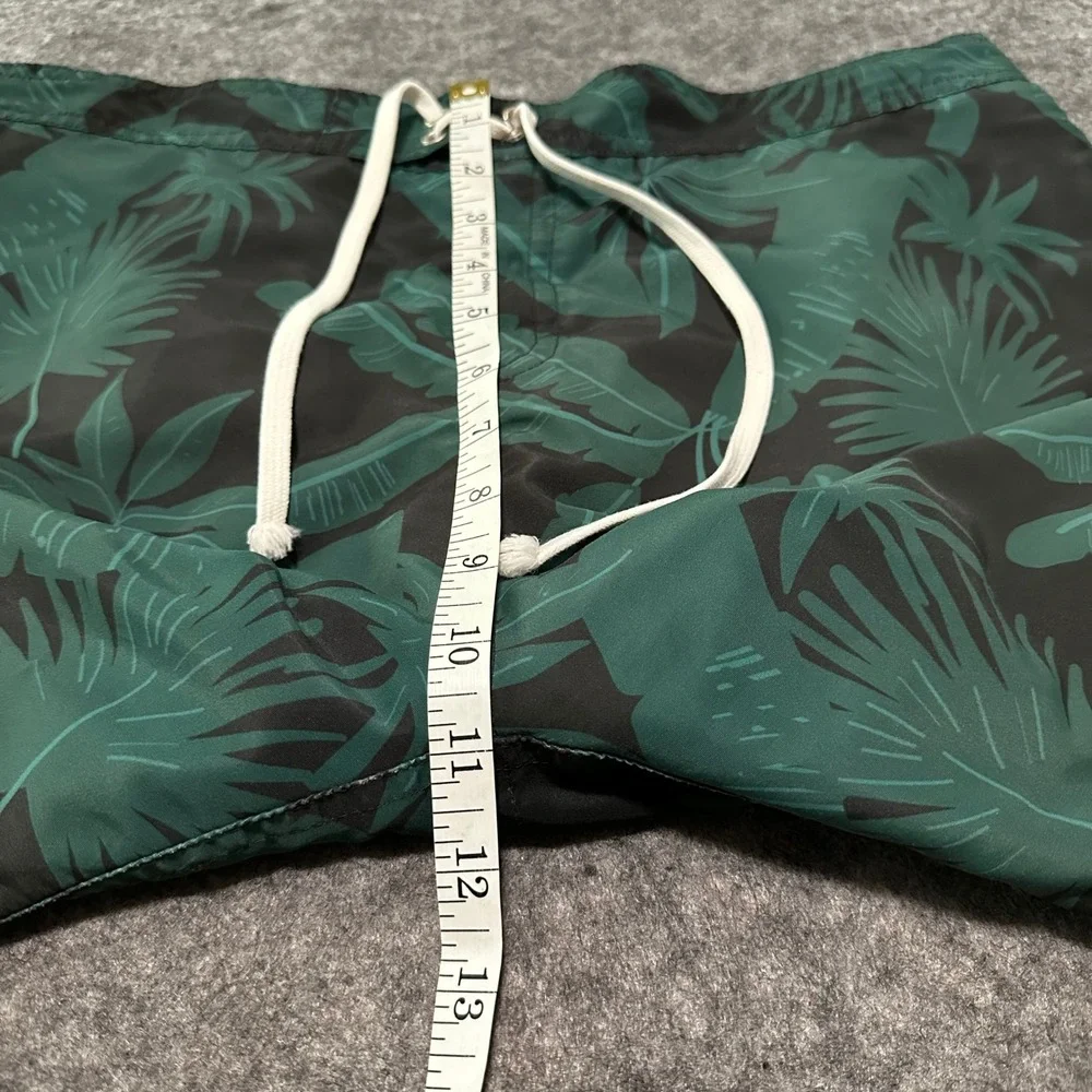 Bather Swim Trunks Mens‎ 32 Tropical Palm Leaf Board Shorts Pocket Huckberry